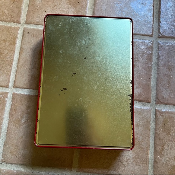 Vintage Norman Rockwell Christmas Saturday Evening Post Tin Storage Box - Picture 4 of 10